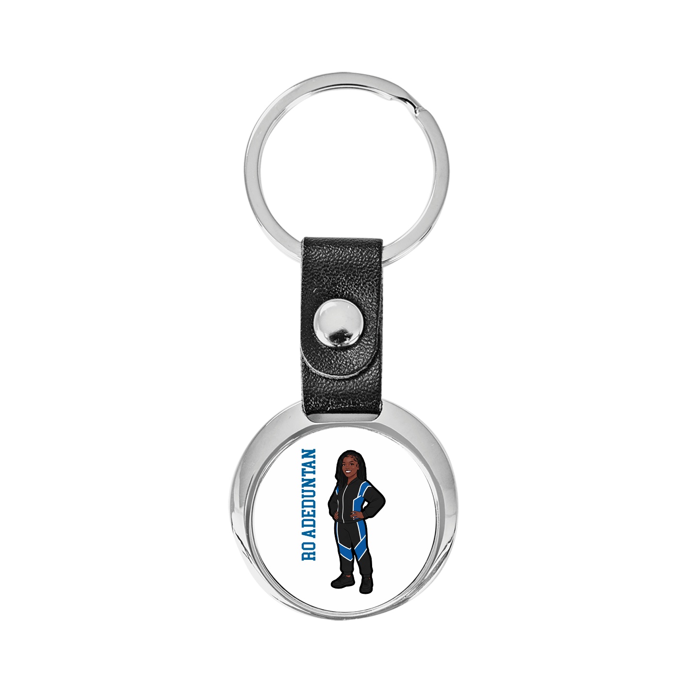 Key Chain — Name Vertical in Classic