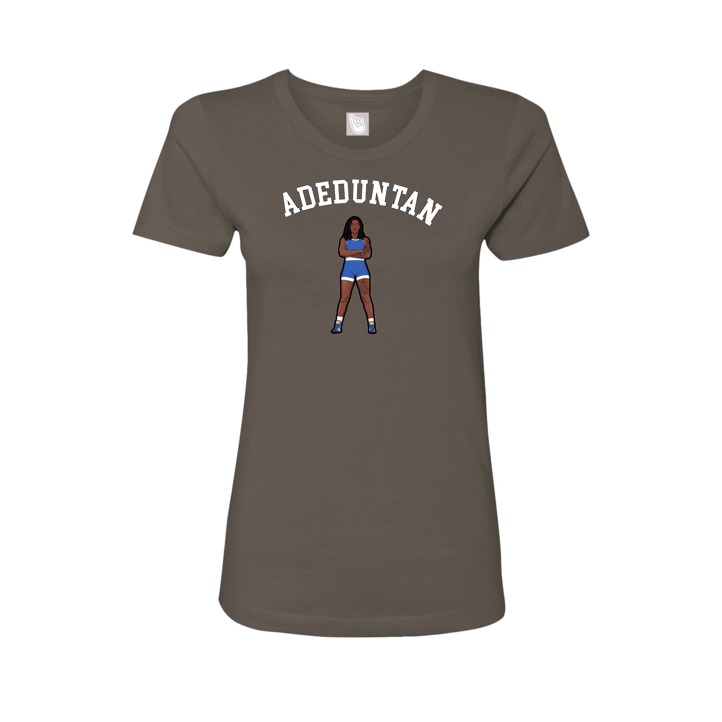 Fitted Women's Tee — Shirsey Arch in Grey