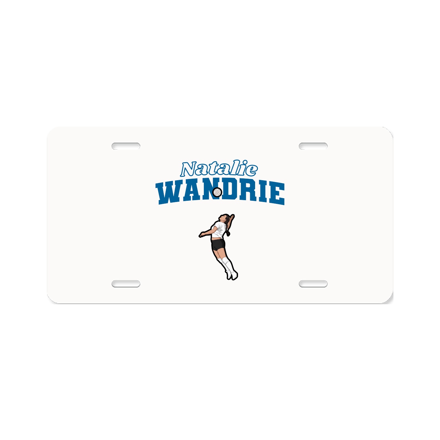 License Plate — Name Arch in Classic