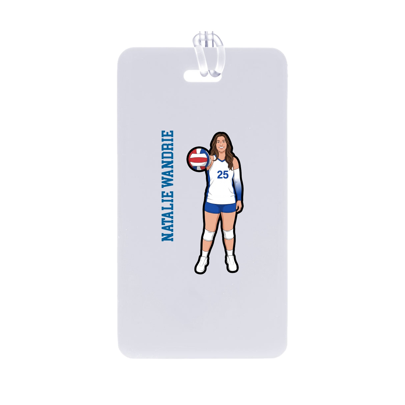 Bag Tag — Name Vertical in Classic