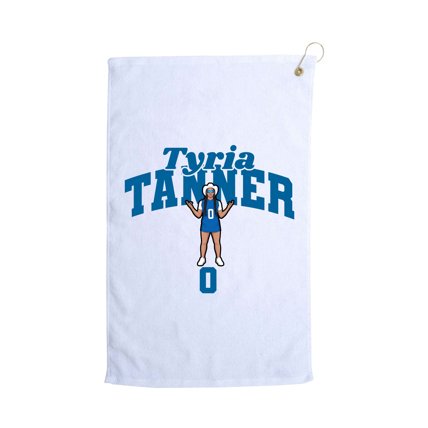 Golf Towel — Signature Arch in White