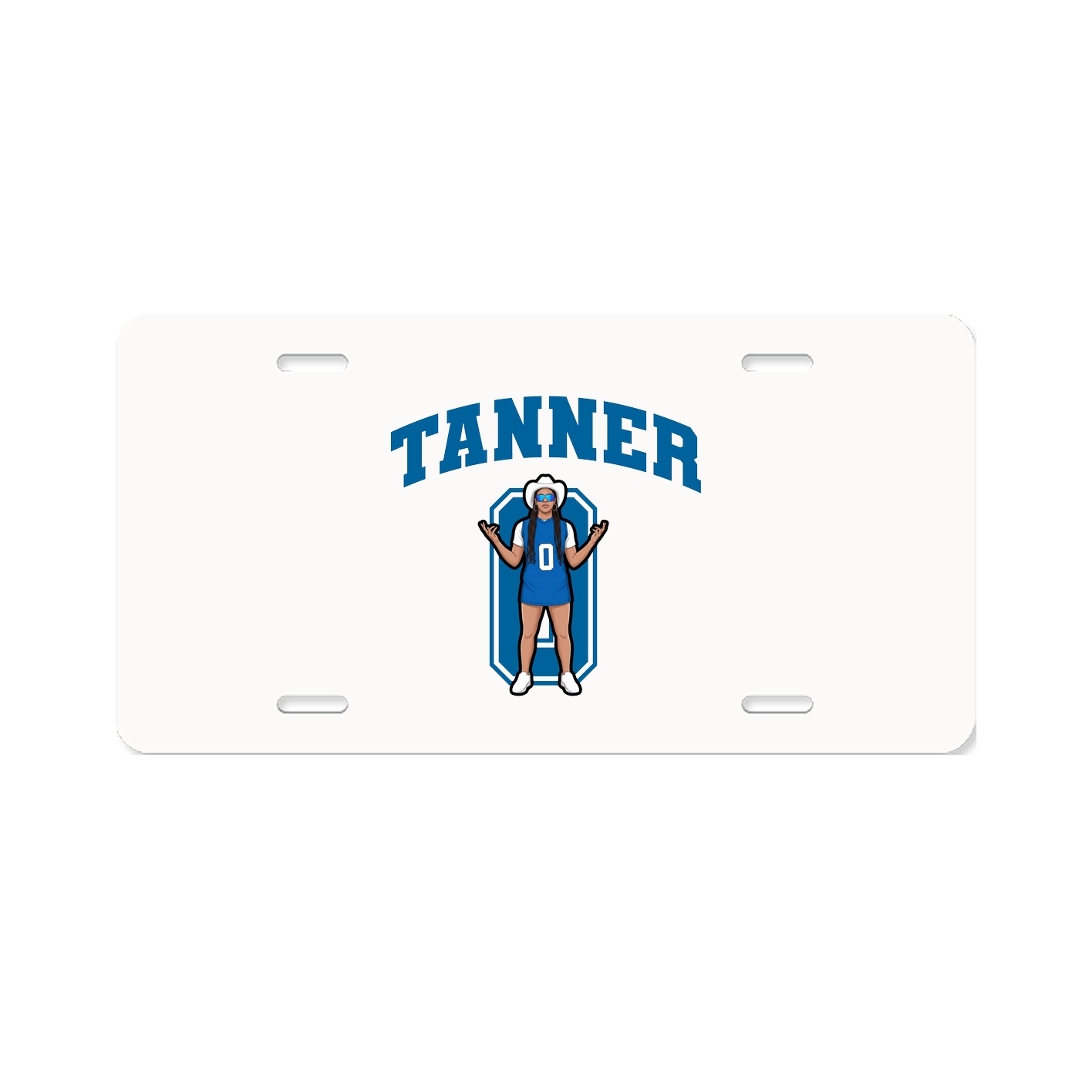 License Plate — Number in Classic