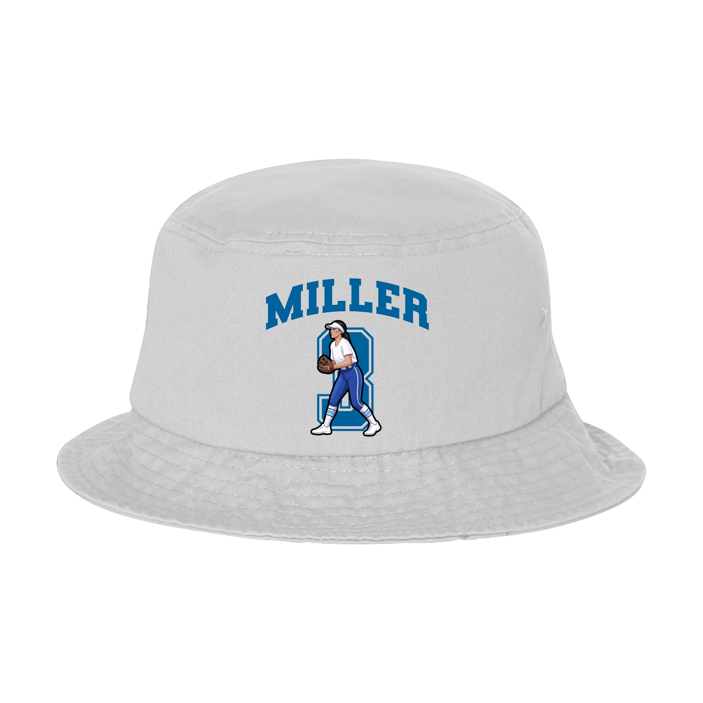 Bucket Cap — Number in White