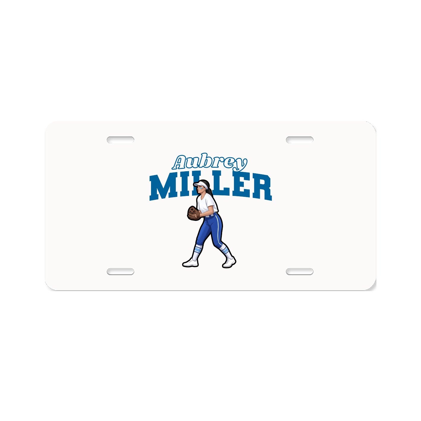 License Plate — Name Arch in Classic