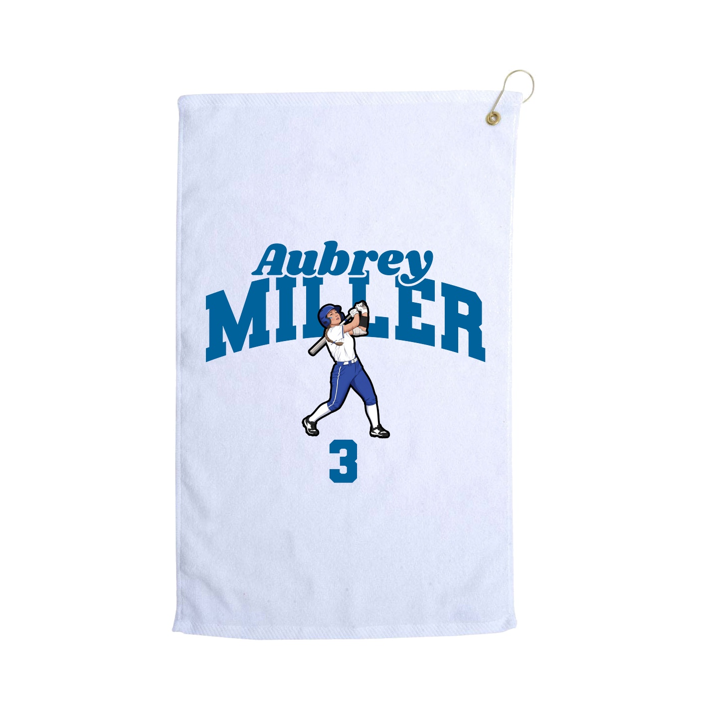 Golf Towel — Signature Arch in White