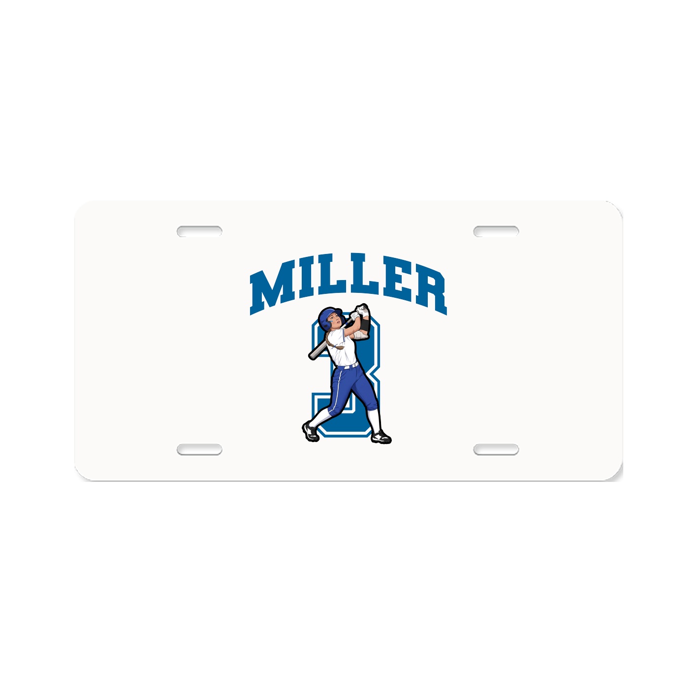 License Plate — Number in Classic