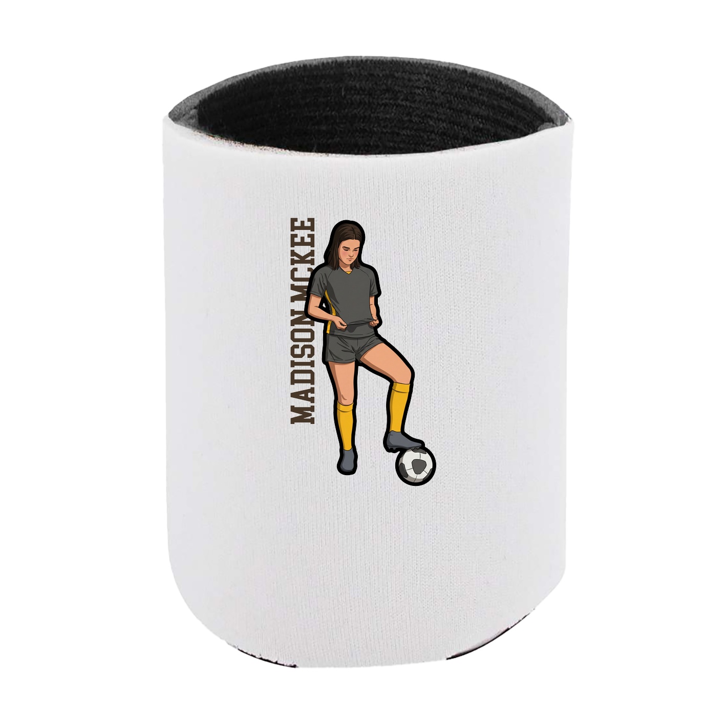 Can Holder — Name Vertical in White