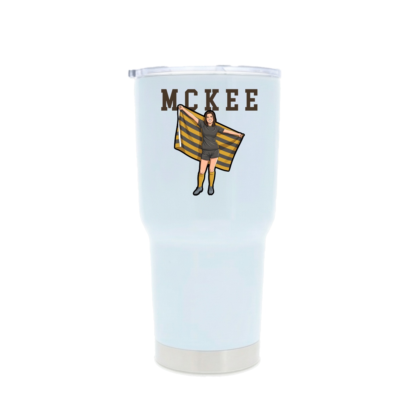 30oz Stainless Steel Tumbler — Shirsey in White