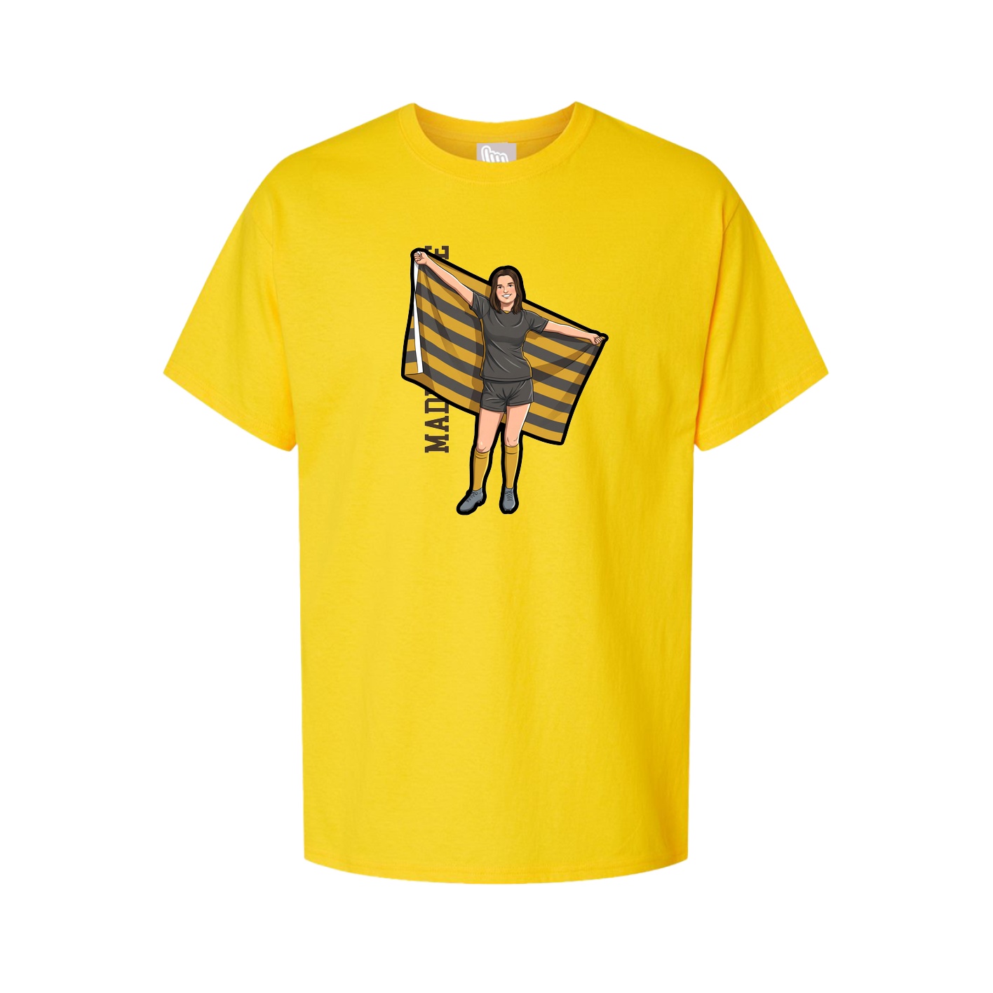 Tee — Name Vertical in Gold