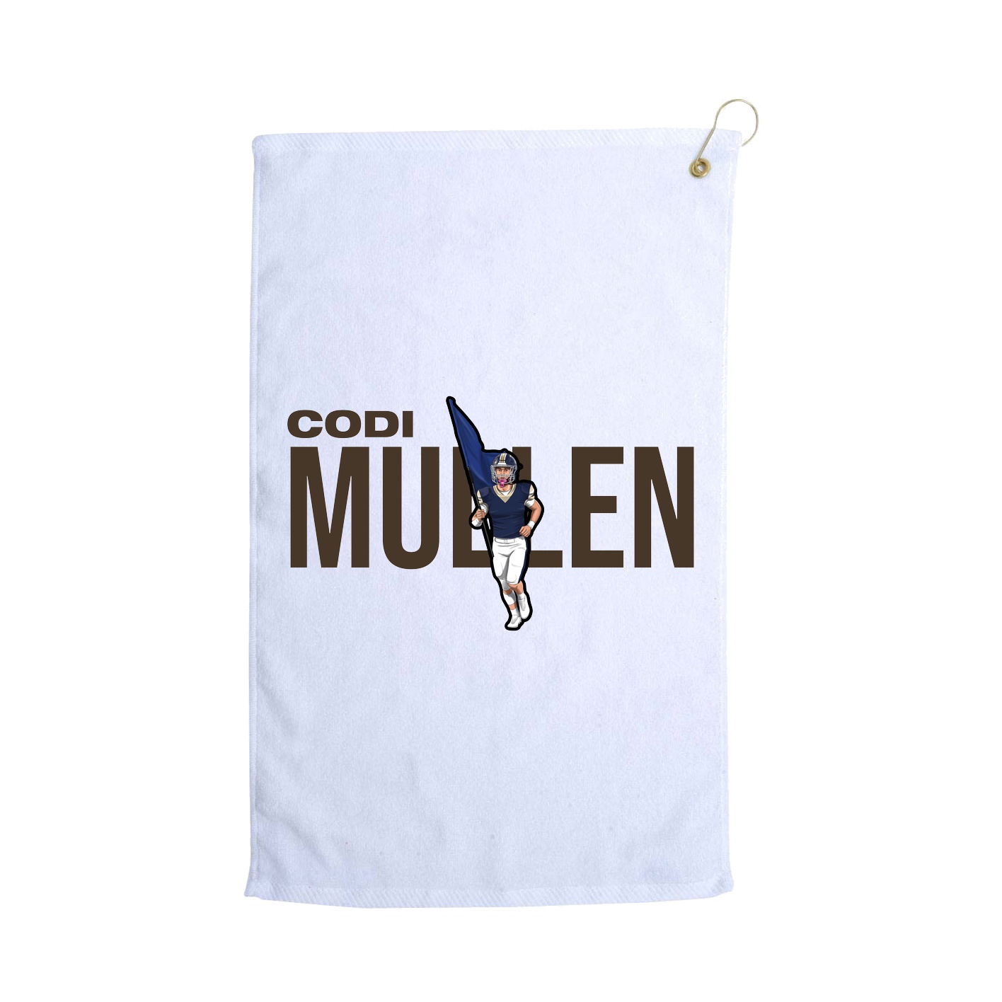 Golf Towel — Player Name in White