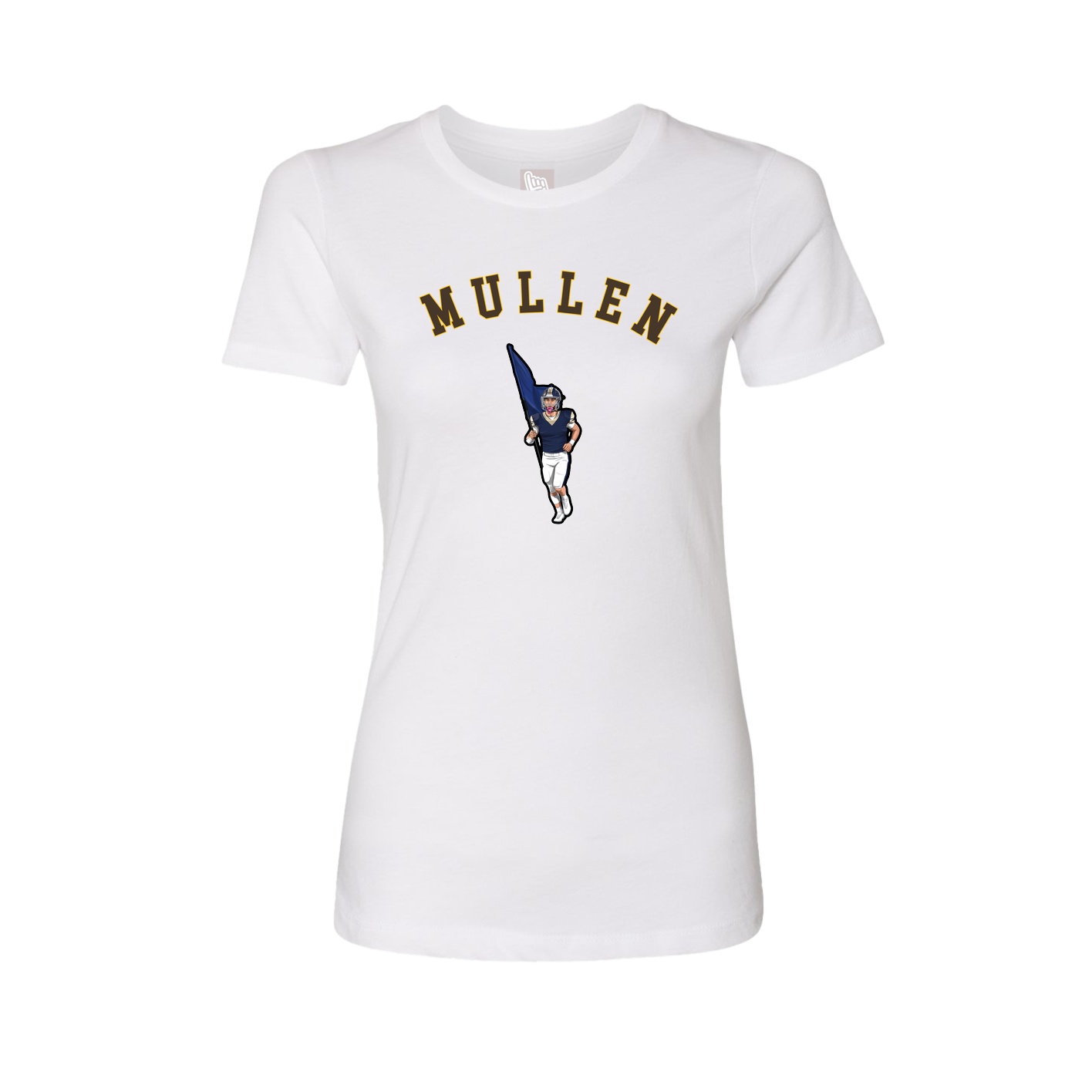 Fitted Women's Tee — Shirsey Arch in White