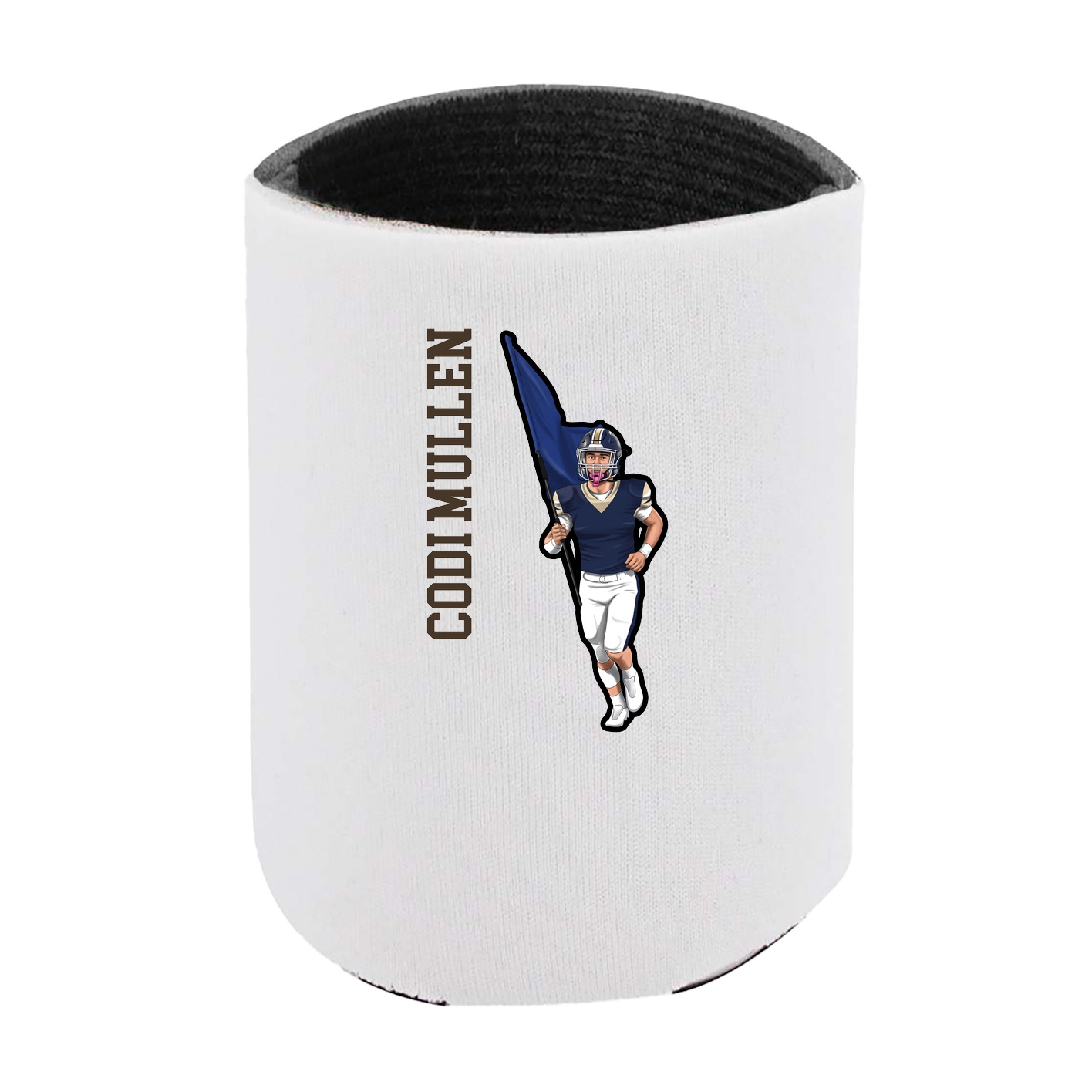 Can Holder — Name Vertical in White