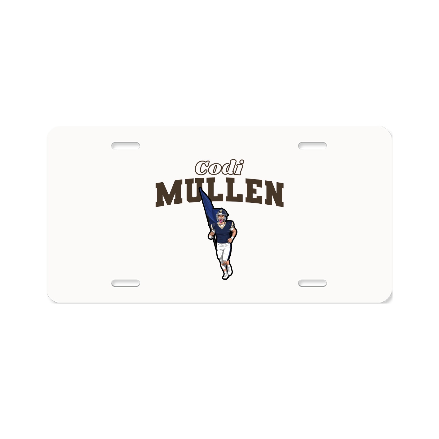 License Plate — Name Arch in Classic