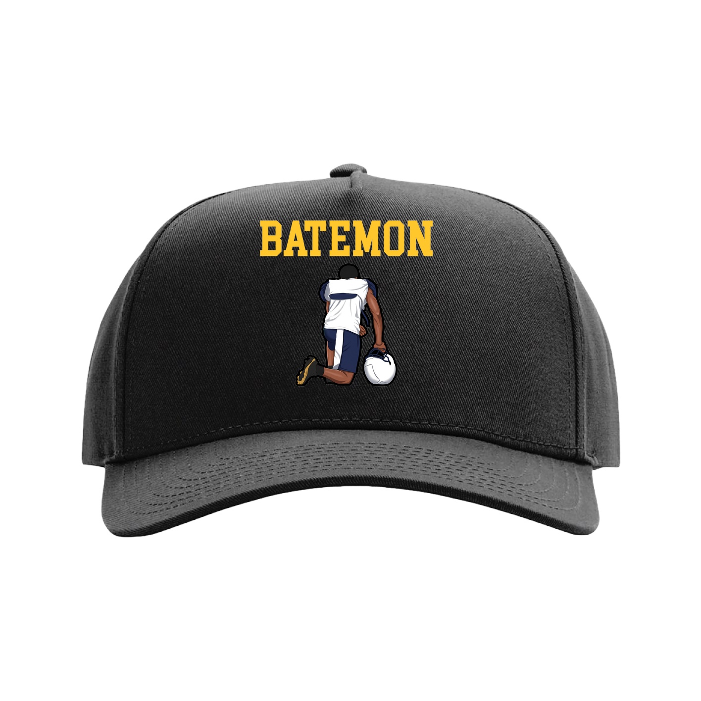 Full Fabric Five-Panel Champ Cap — Shirsey in Black