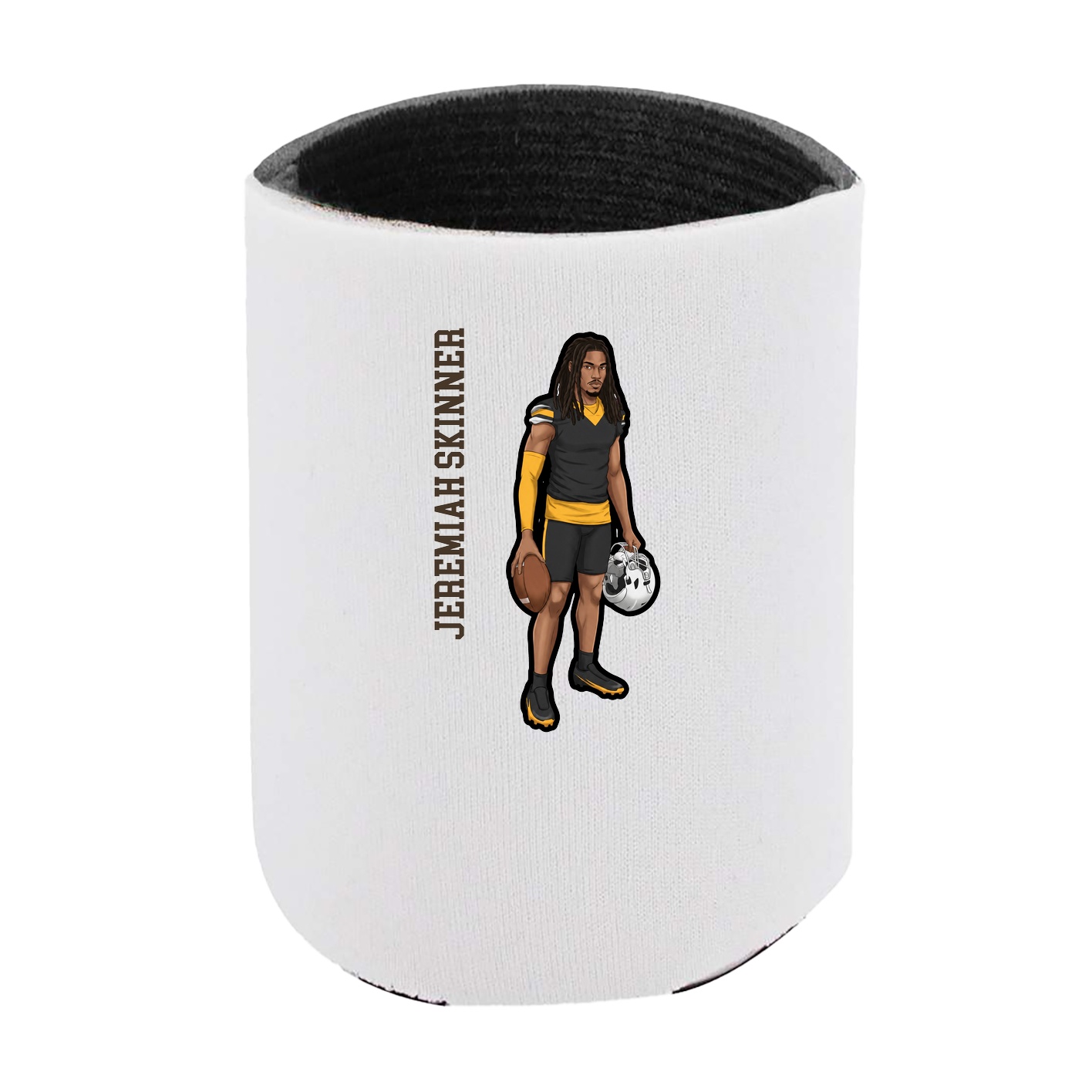Can Holder — Name Vertical in White