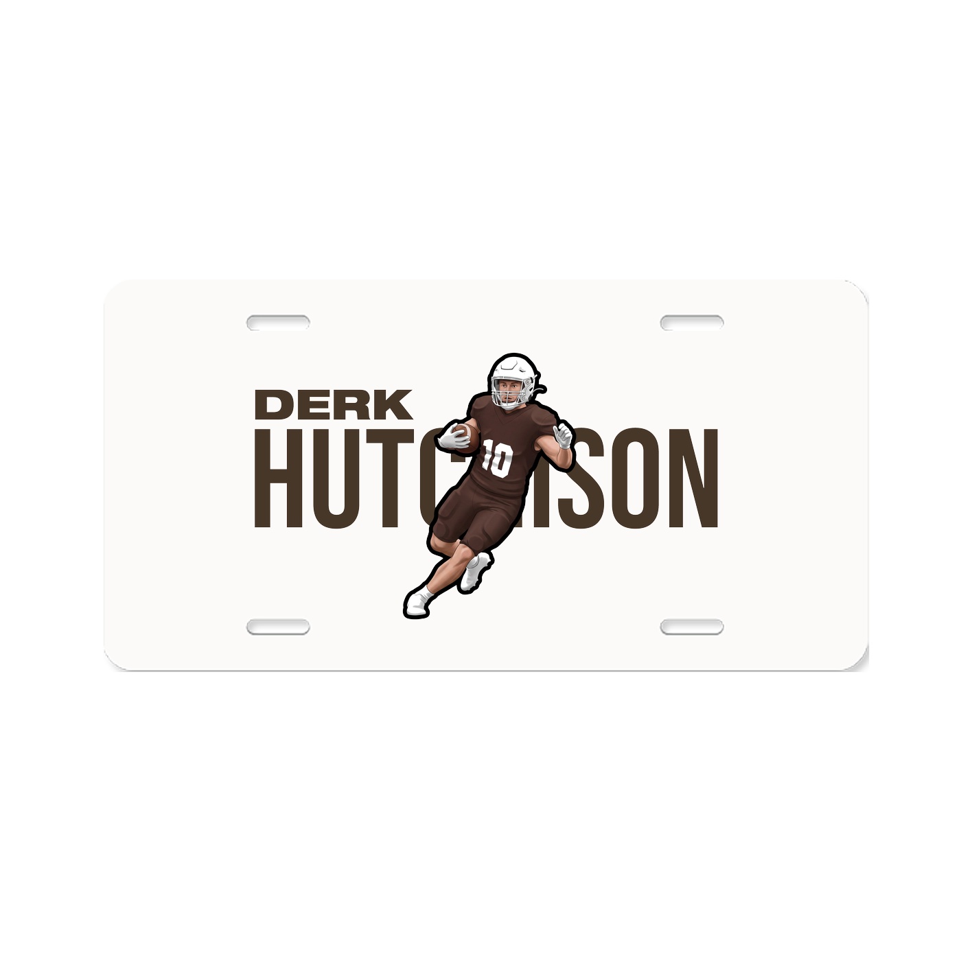 License Plate — Player Name in Classic