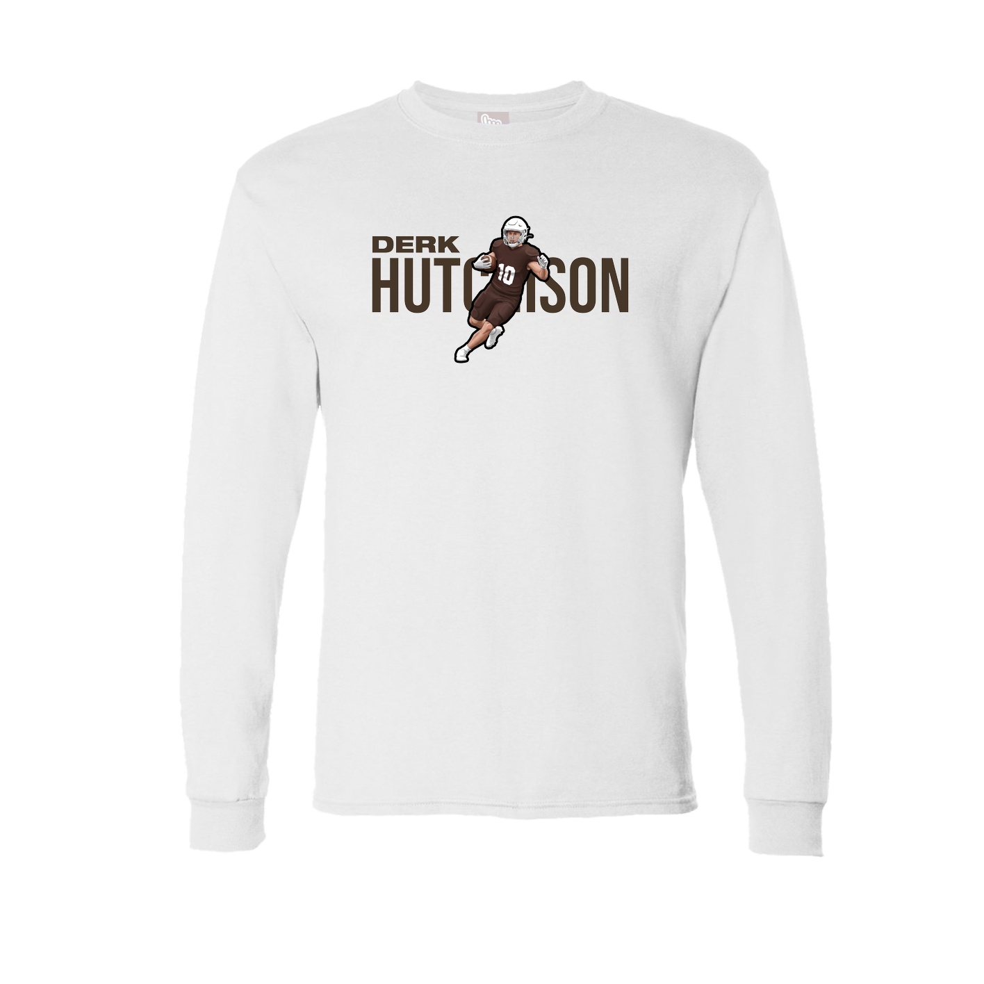 Long Sleeve Tee — Player Name in White