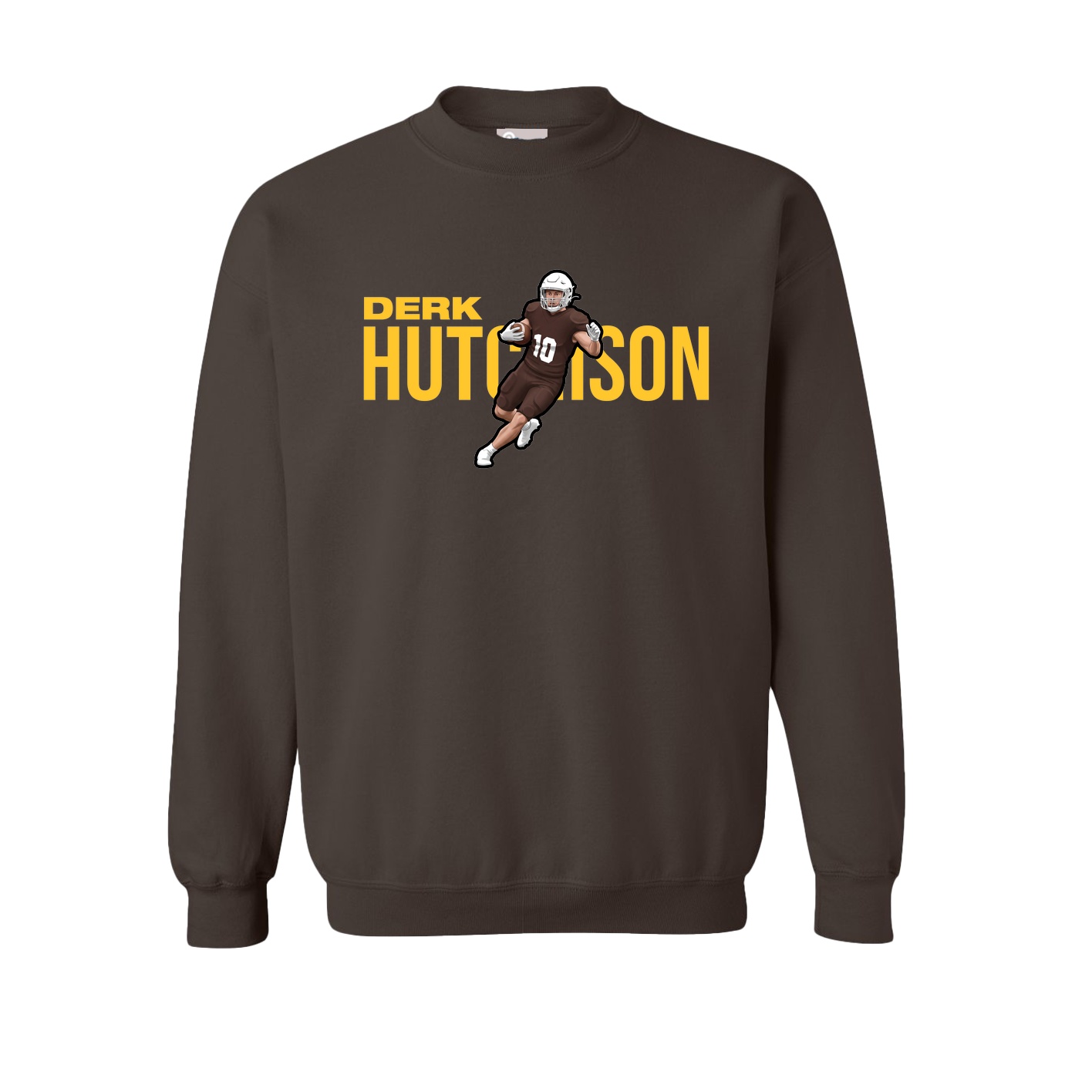 Fleece Crew — Player Name in Brown
