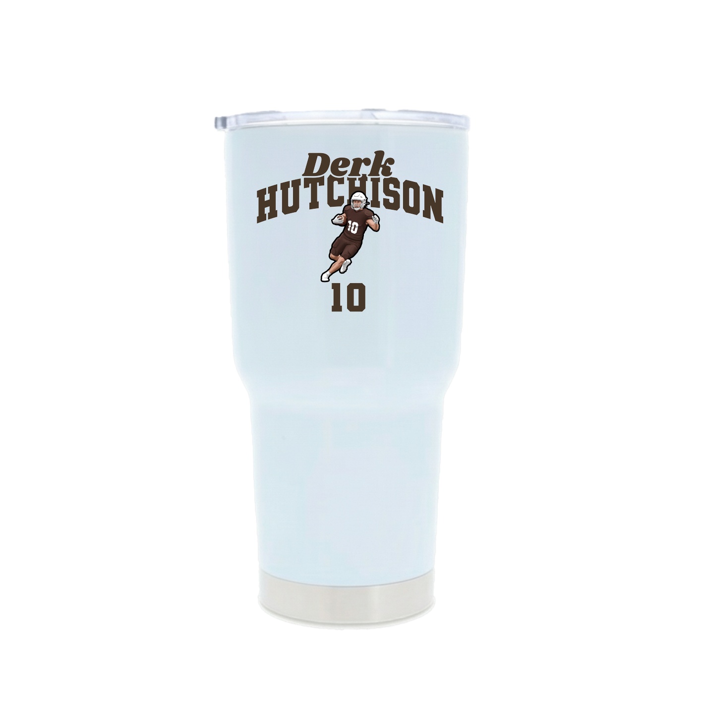 30oz Stainless Steel Tumbler — Signature Arch in White
