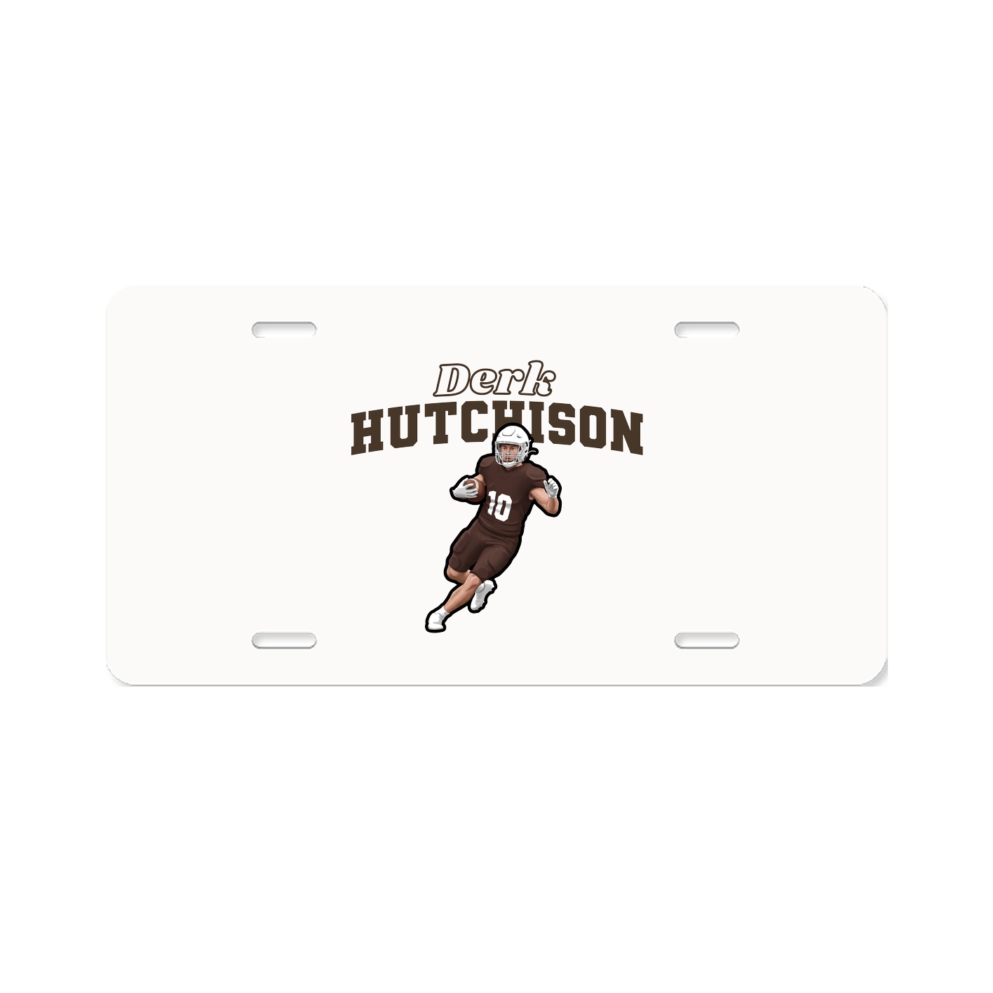 License Plate — Name Arch in Classic