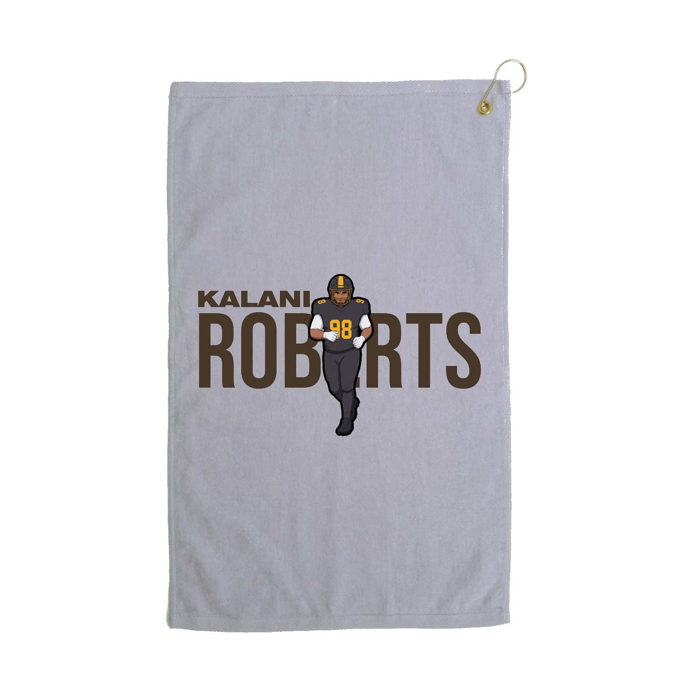 Golf Towel — Player Name in Grey