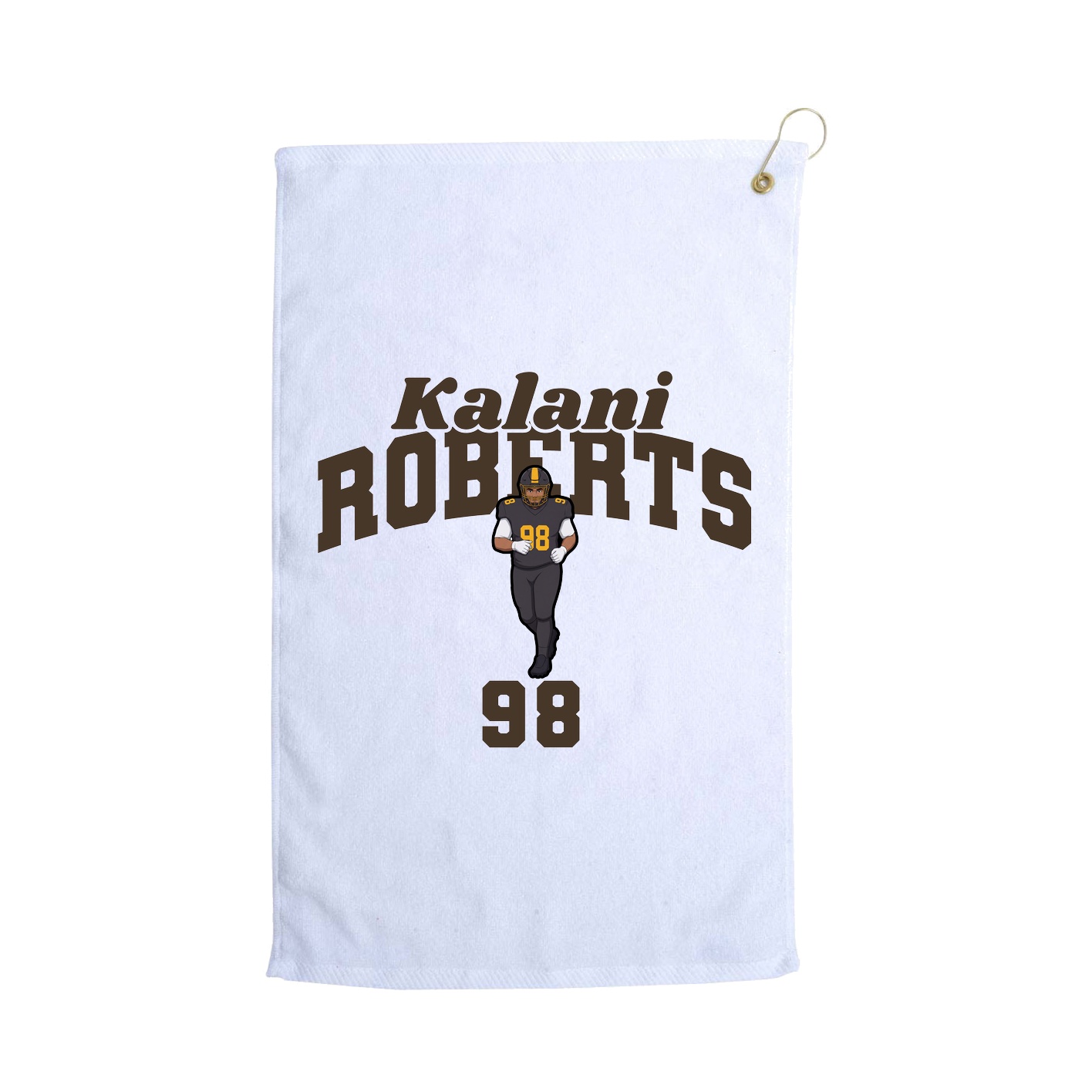 Golf Towel — Signature Arch in White