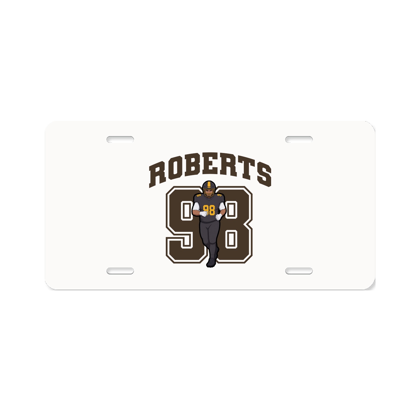 License Plate — Number in Classic