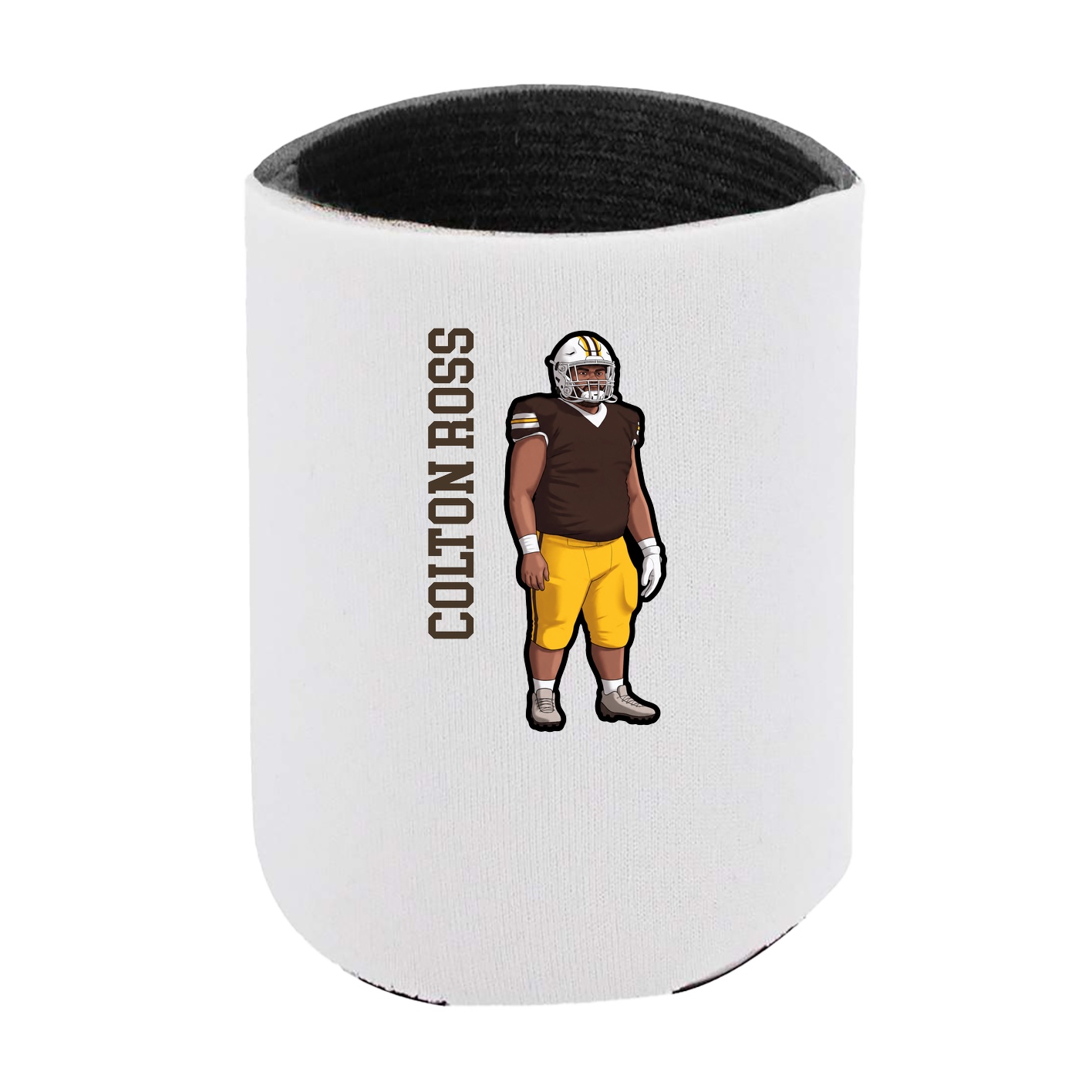 Can Holder — Name Vertical in White