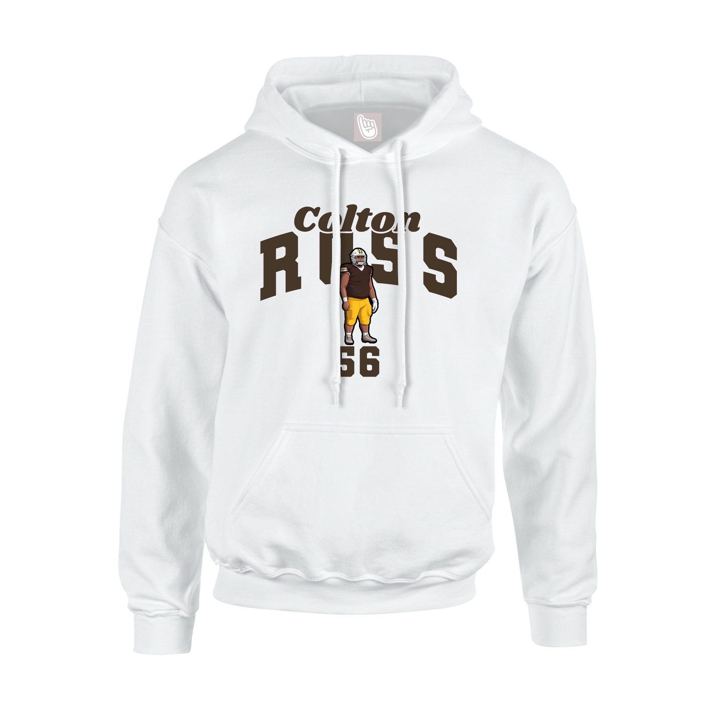 Hoodie — Signature Arch in White