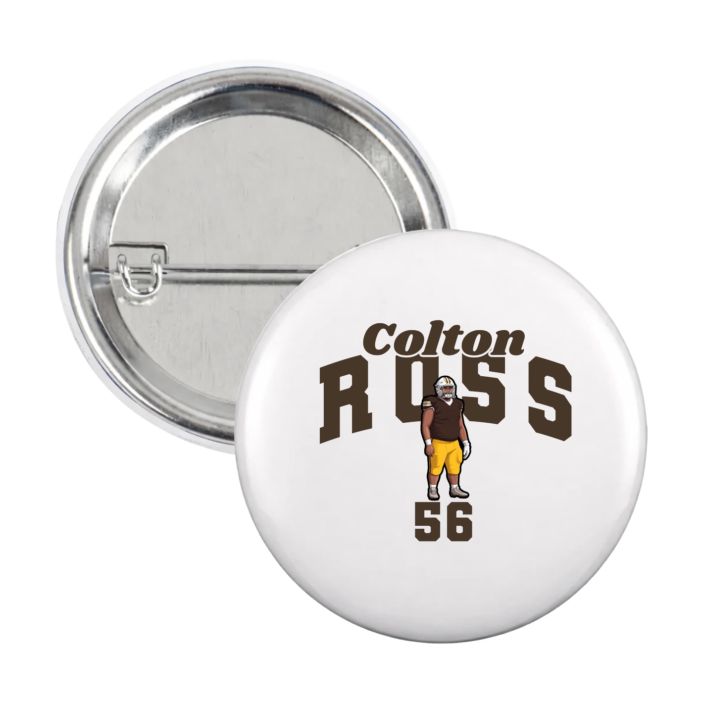 Game Day Button — Signature Arch in White