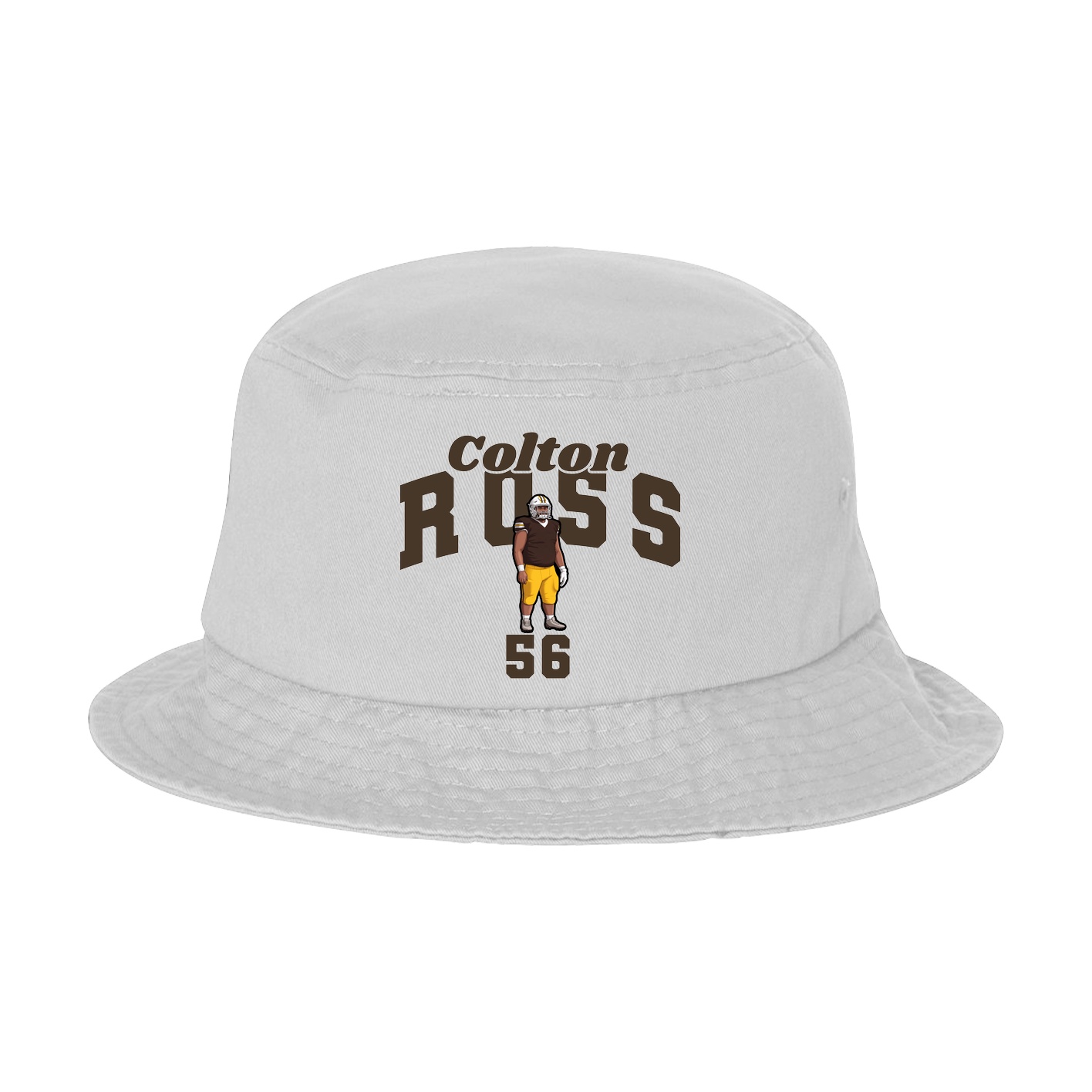 Bucket Cap — Signature Arch in White
