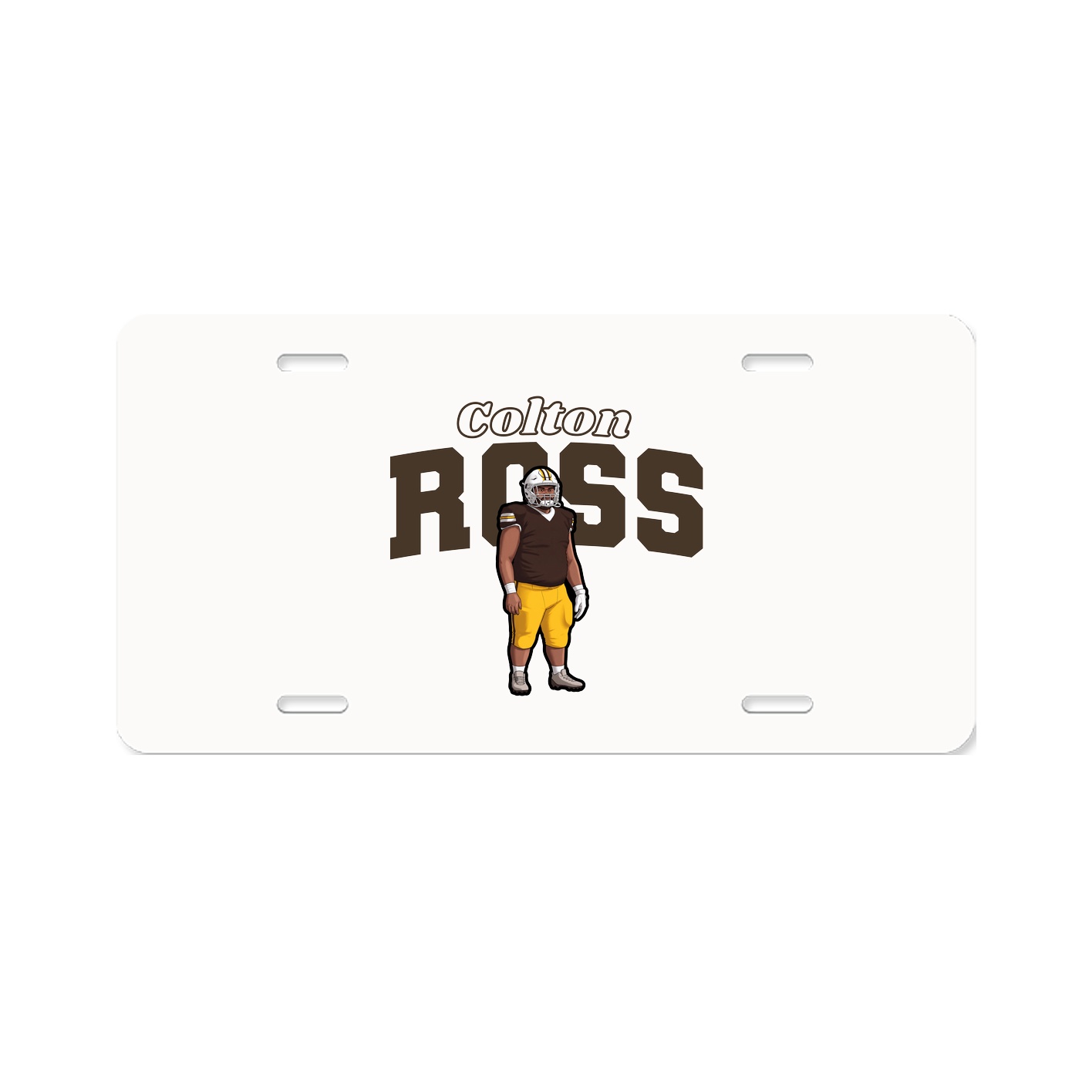 License Plate — Name Arch in Classic