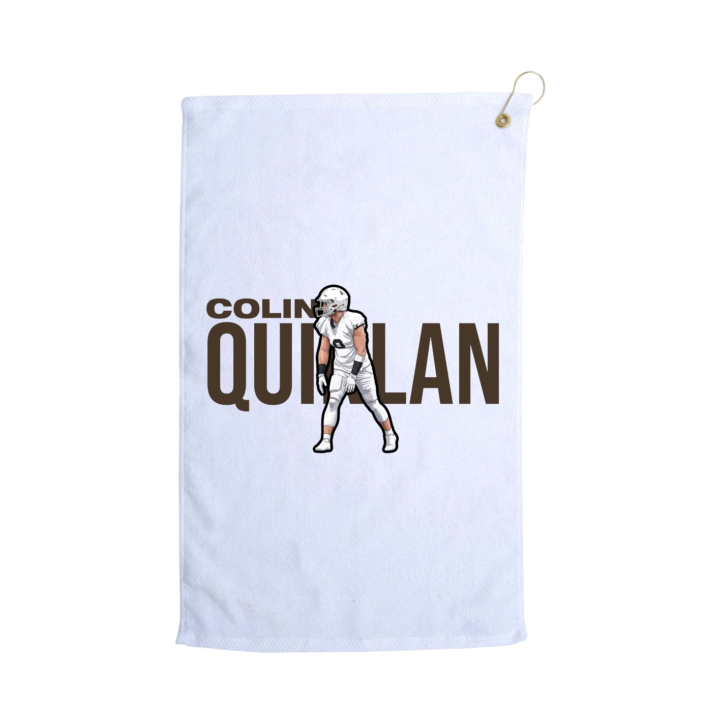 Golf Towel — Player Name in White