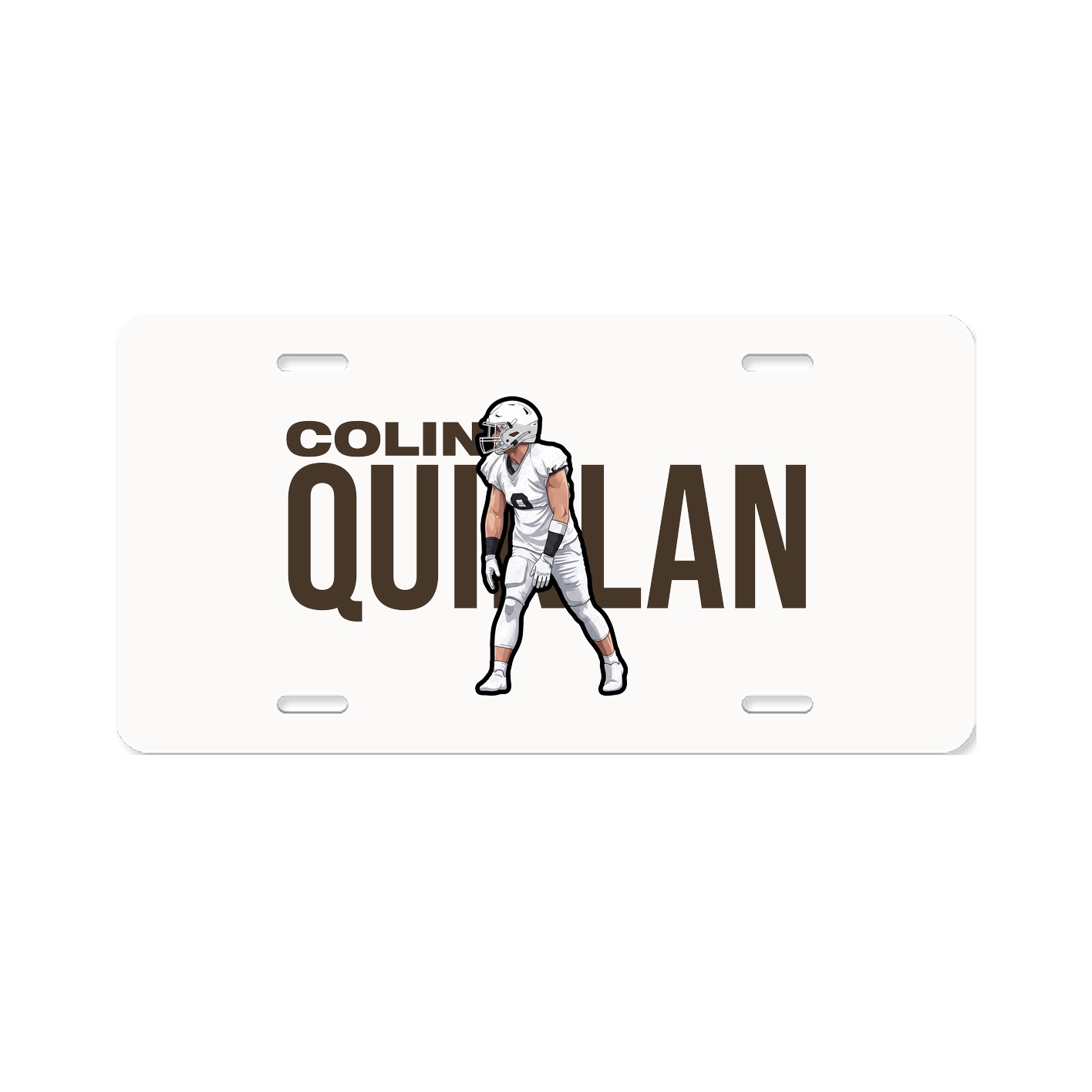 License Plate — Player Name in Classic