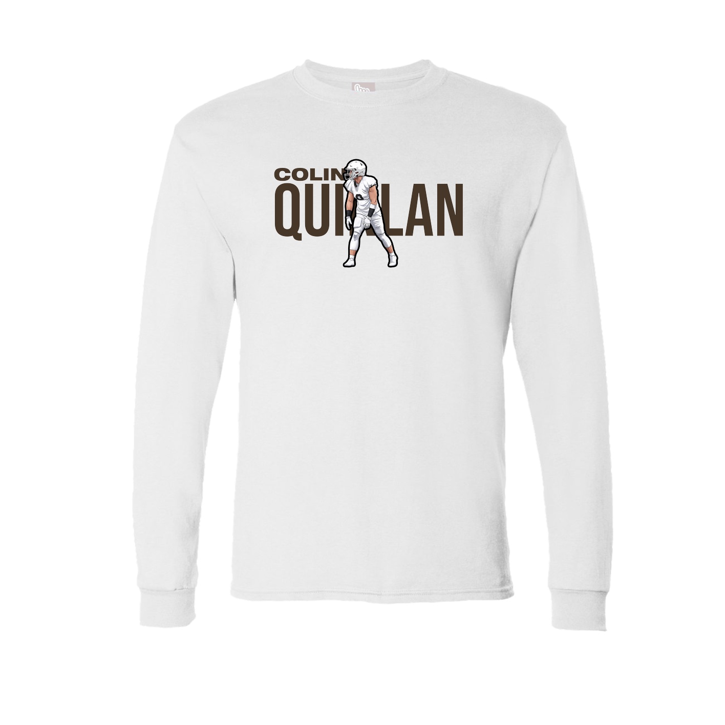 Long Sleeve Tee — Player Name in White