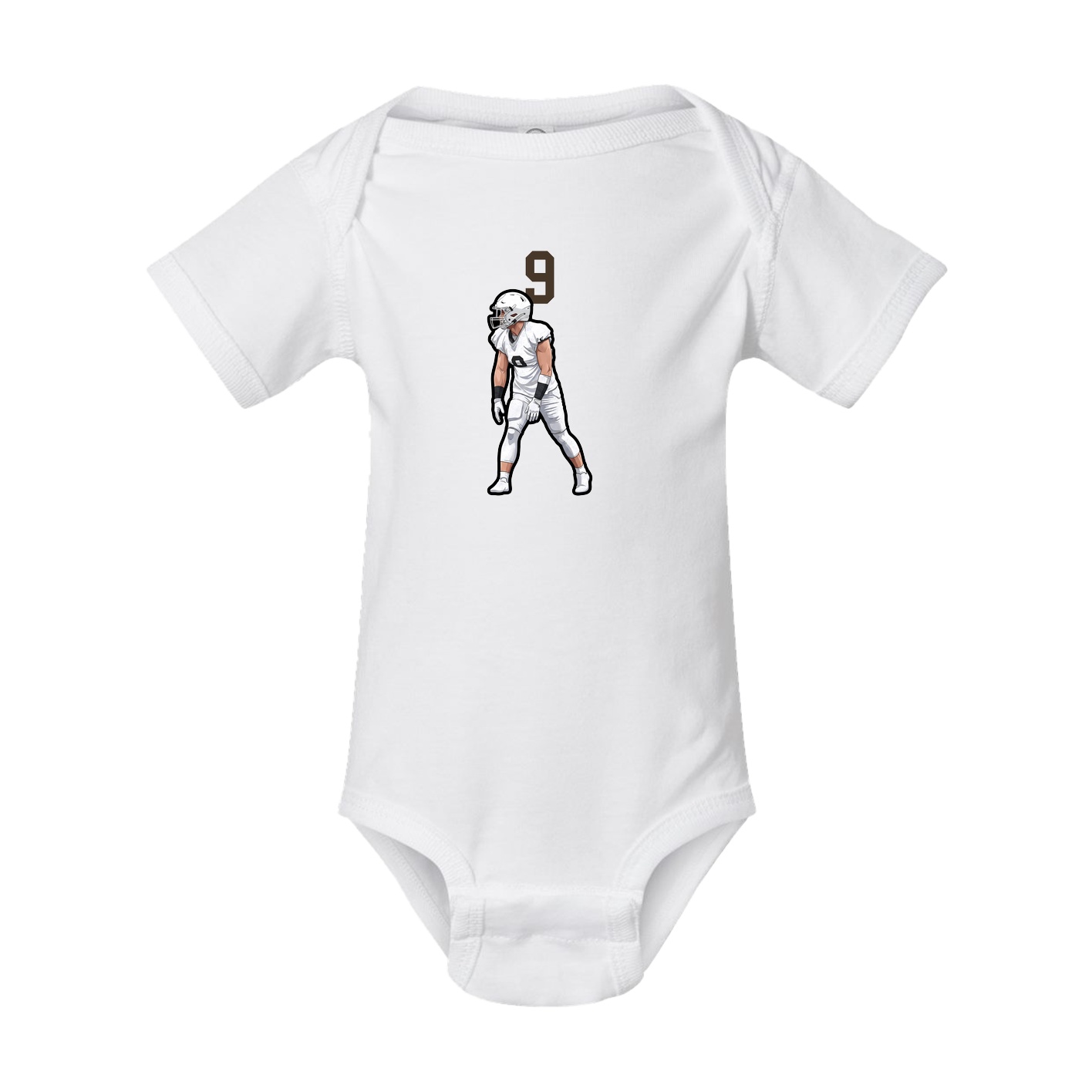 Baby Onesie — Number Top in White