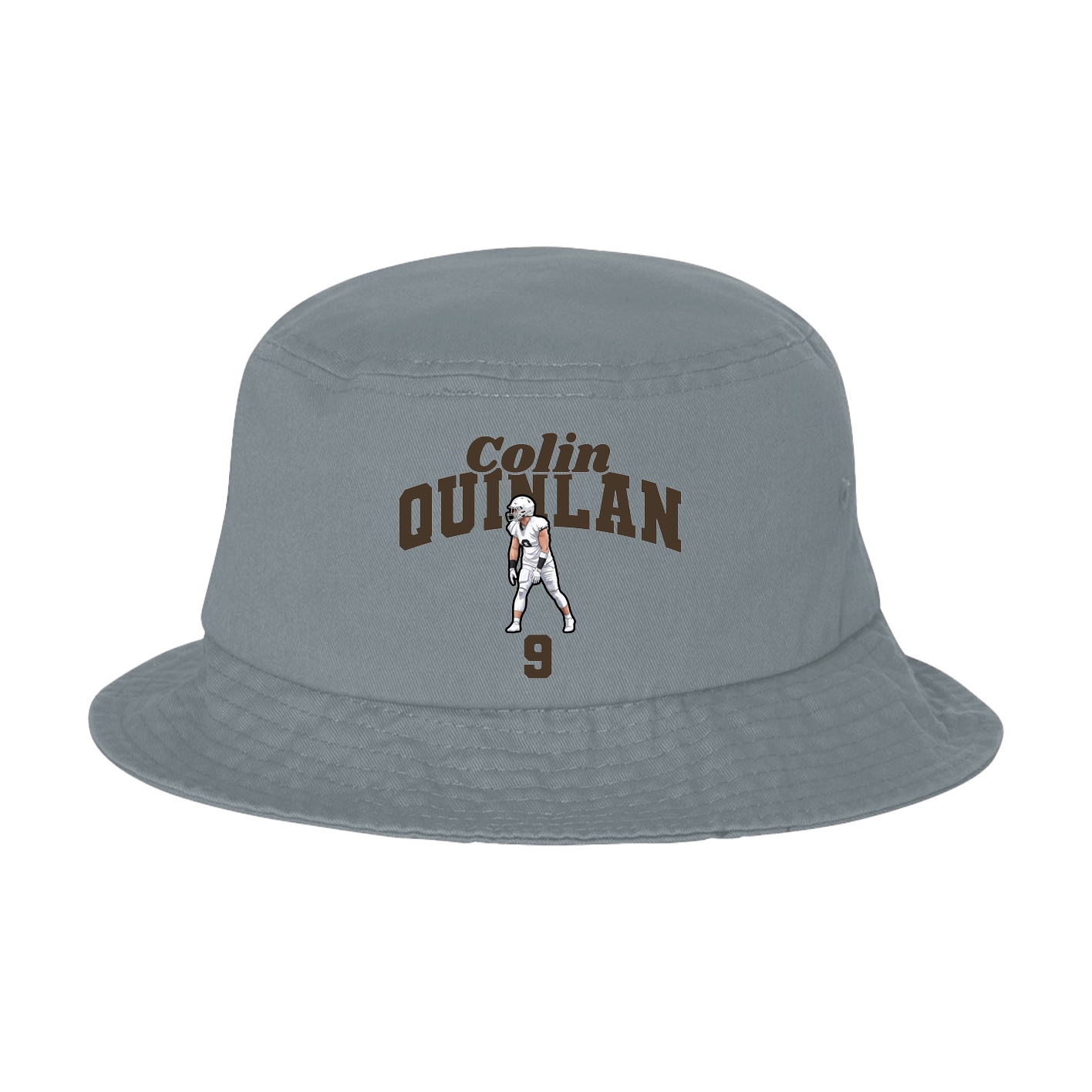 Bucket Cap — Signature Arch in Grey