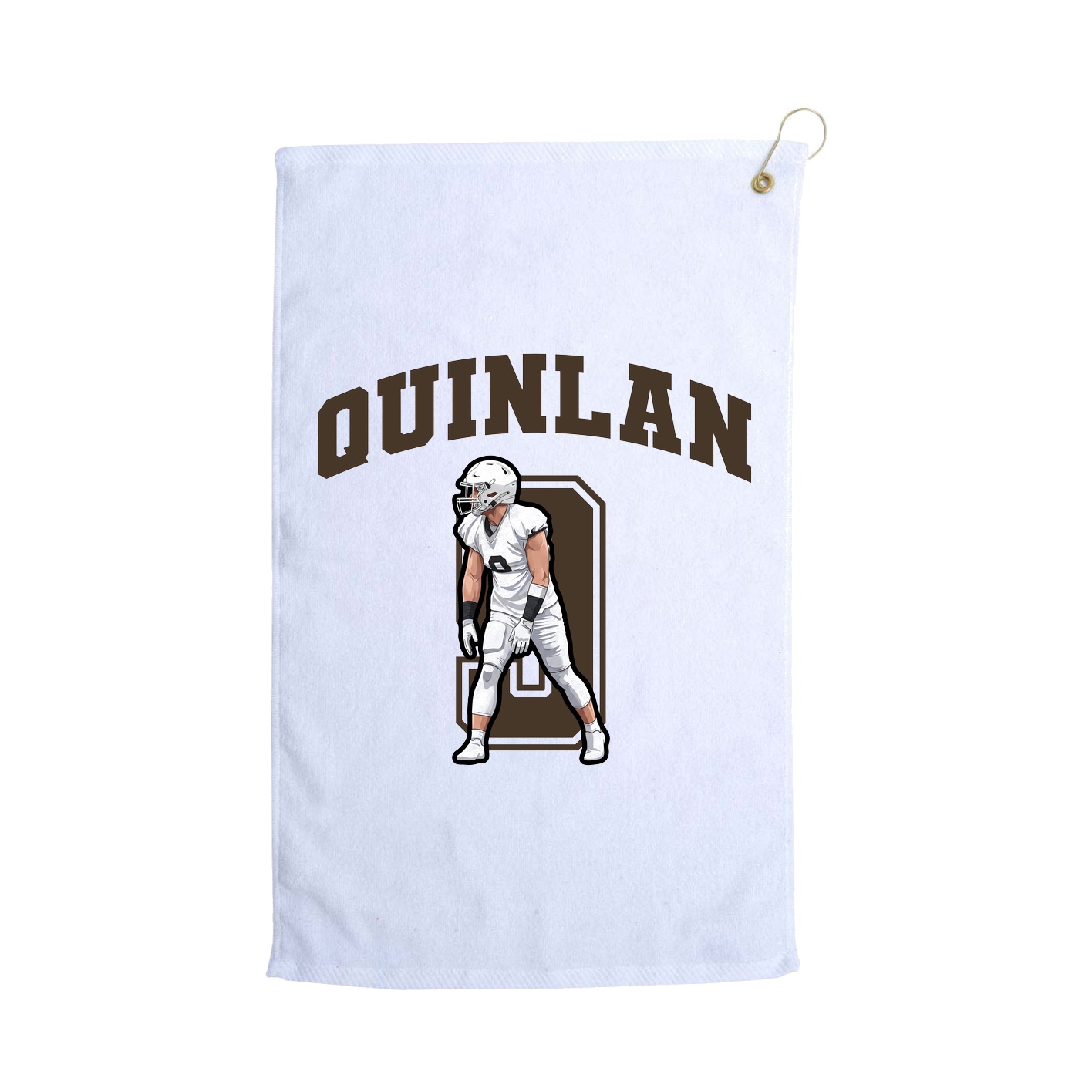 Golf Towel — Number in White
