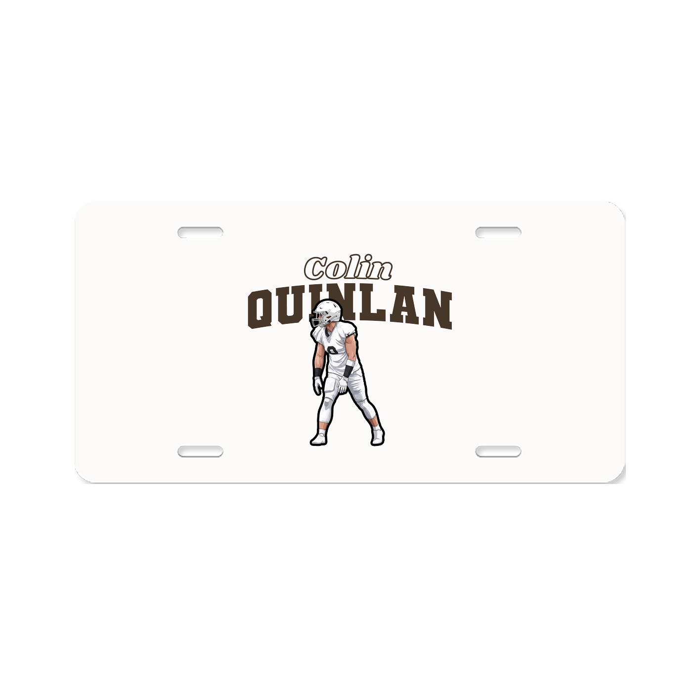License Plate — Name Arch in Classic