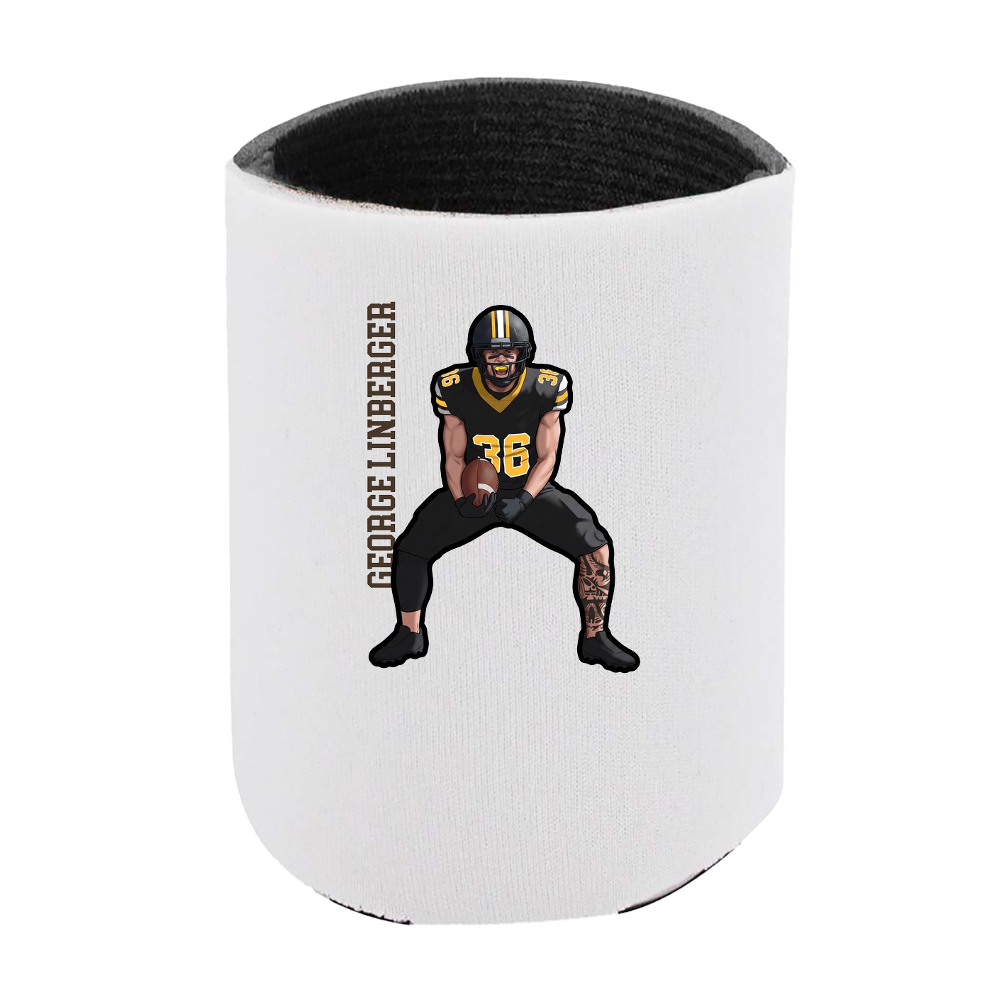 Can Holder — Name Vertical in White