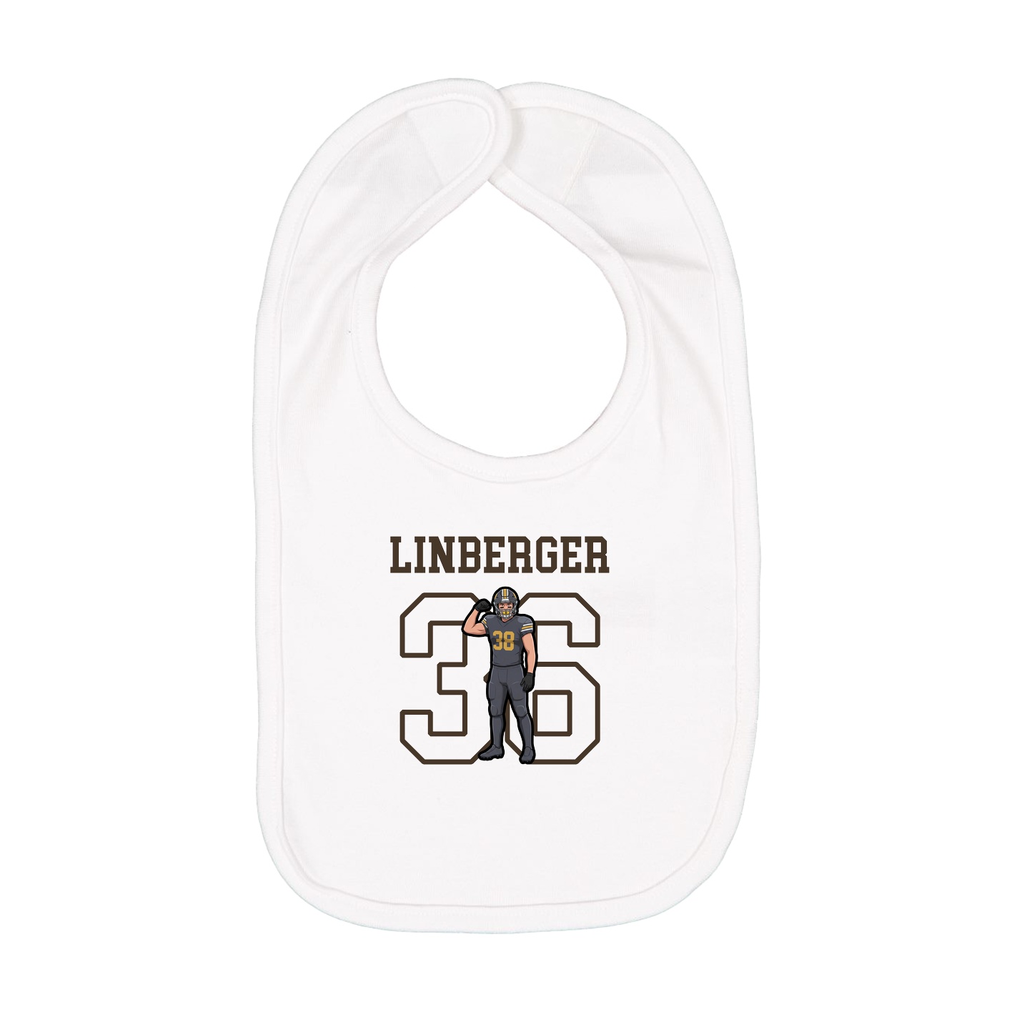 Infant Bib — Shirsey in White