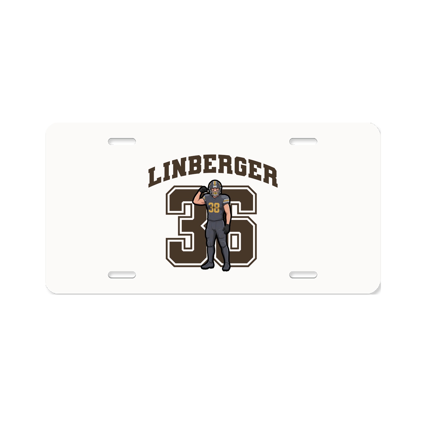 License Plate — Number in Classic