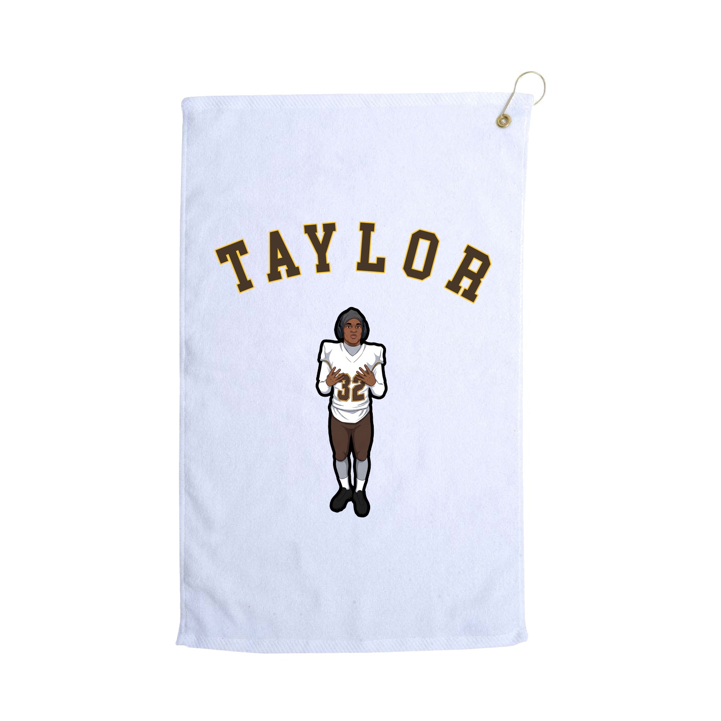 Golf Towel — Shirsey Arch in White