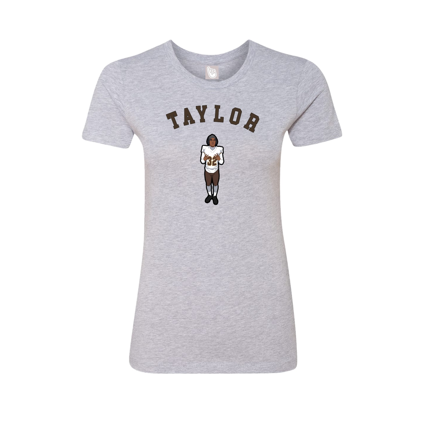 Fitted Women's Tee — Shirsey Arch in Grey