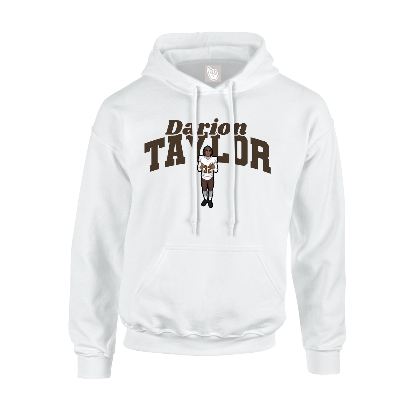 Hoodie — Signature Arch in White