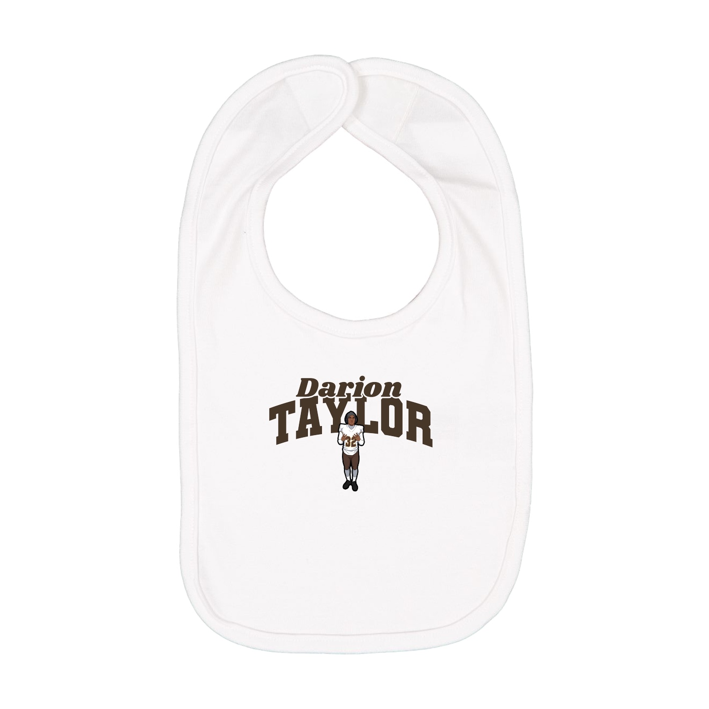 Infant Bib — Signature Arch in White