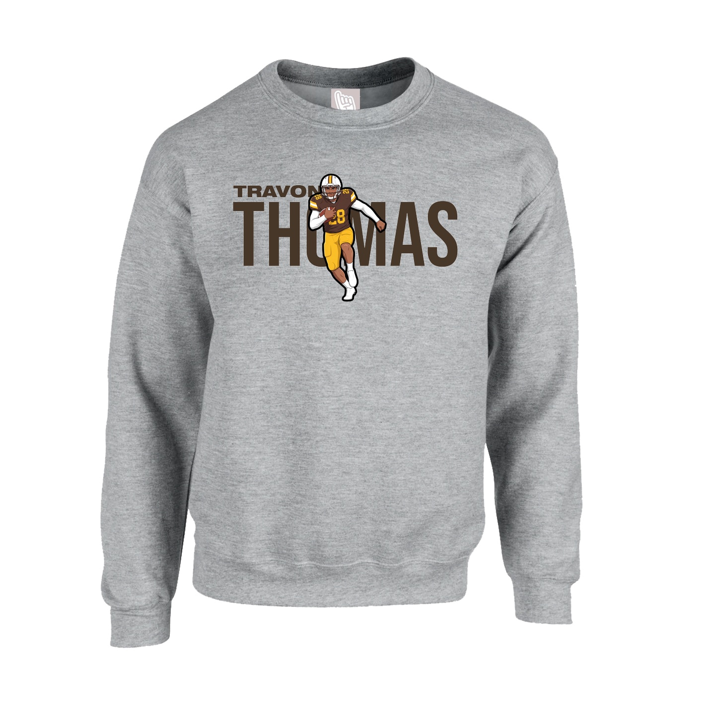 Fleece Crew — Player Name in Grey