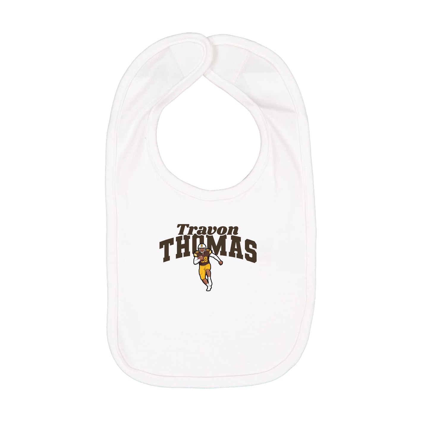 Infant Bib — Signature Arch in White
