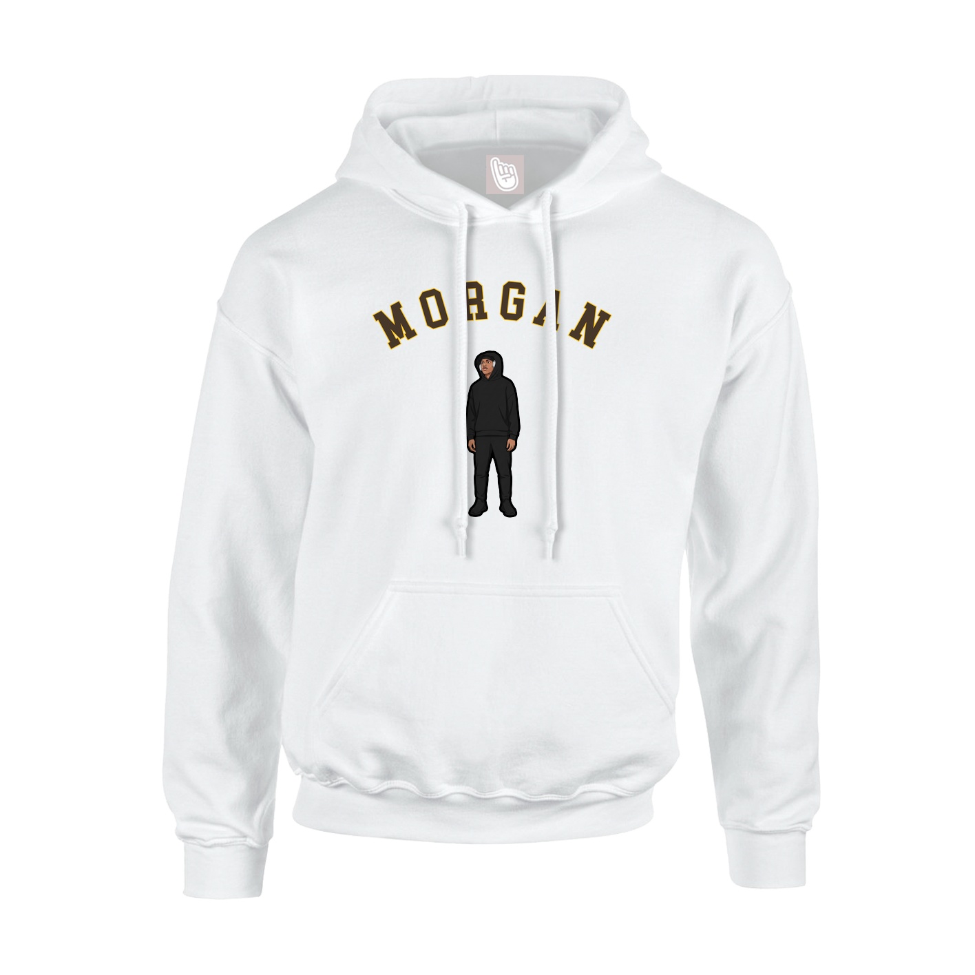 Youth Hoodie — Shirsey Arch in White