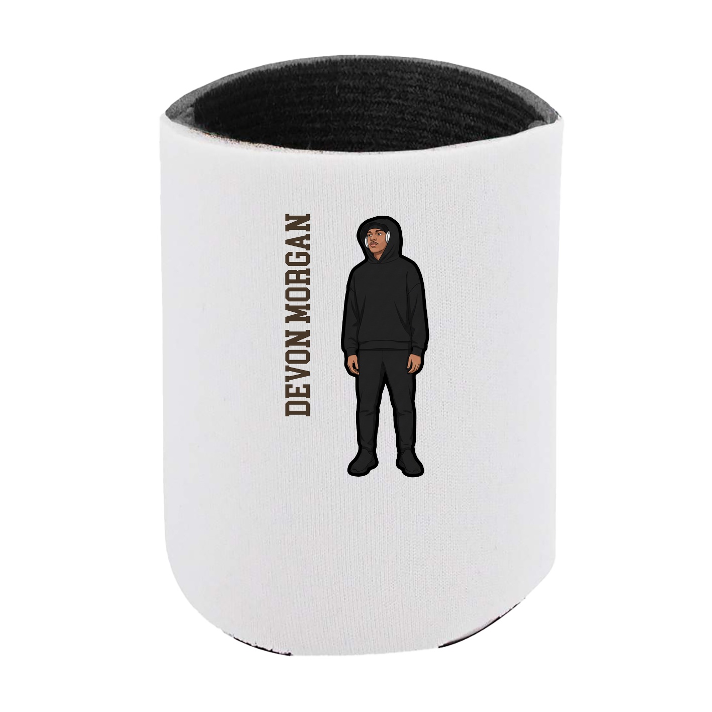 Can Holder — Name Vertical in White